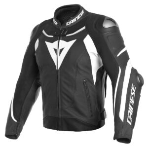Dainese Super Speed 3 Black/White Leather Jacket