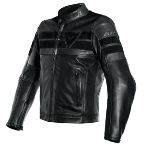 Dainese 8-Track Black Leather Jacket