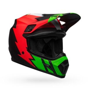 Bell MX-9 MIPS Strike Matte Infrared/Green/Black Helmet