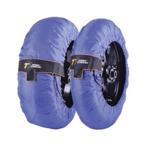 THERMAL TECHNOLOGY PERFORMANCE SERIES TYRE WARMERS - BLUE, XXL->205