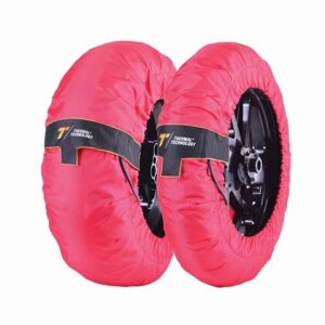 THERMAL TECHNOLOGY PERFORMANCE SERIES TYRE WARMERS - RED, XXL->205