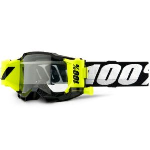 100% ACCURI2 YOUTH FORECAST GOGGLE BLACK CLEAR LENS