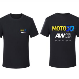 MOTOGO ANTHONY WEST RACING TEAM T-SHIRT BLACK